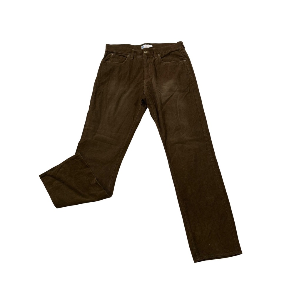 J.Crew Corduroy Pants 34x34 Brown Straight Leg Classic Preppy Old Money Vtg Fall